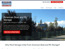 Tablet Screenshot of americanboatstorage.com